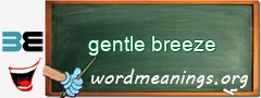 WordMeaning blackboard for gentle breeze